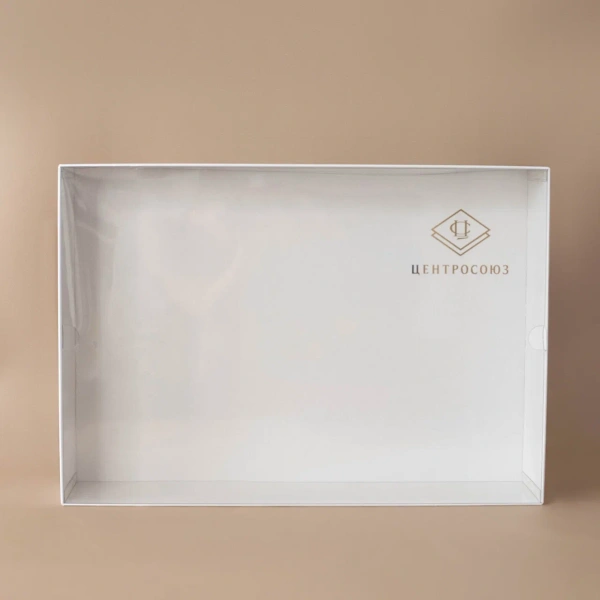  Фотография коробка крышка-дно с прозрачной крышкой для центрсоюз